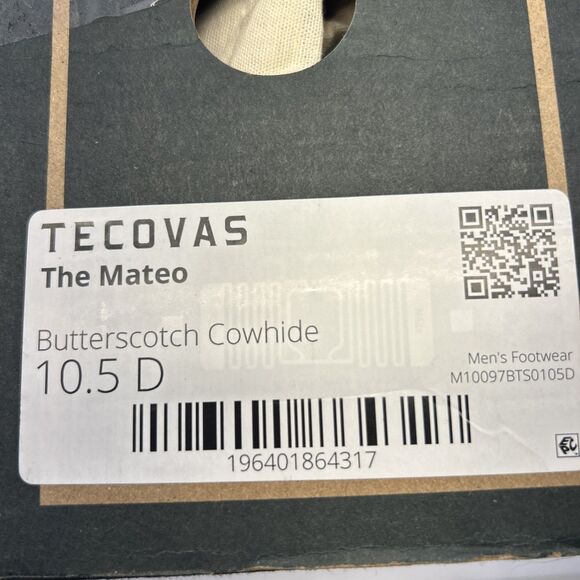 Tecovas Mateo Huarache Slip On Butterscotch Cowhide Leather Woven New SZ 10.5 - Picture 10 of 10